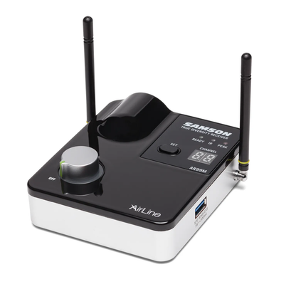 SAMSON AirLine 99m Fitness Headset Wireless System with Tabletop Receiver - Poppa's Music 