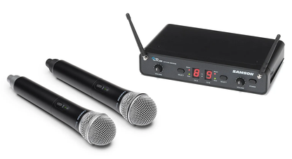 SAMSON Concert 288 Handheld Dual-Channel UHF Wireless System (Band I) - Poppa's Music 