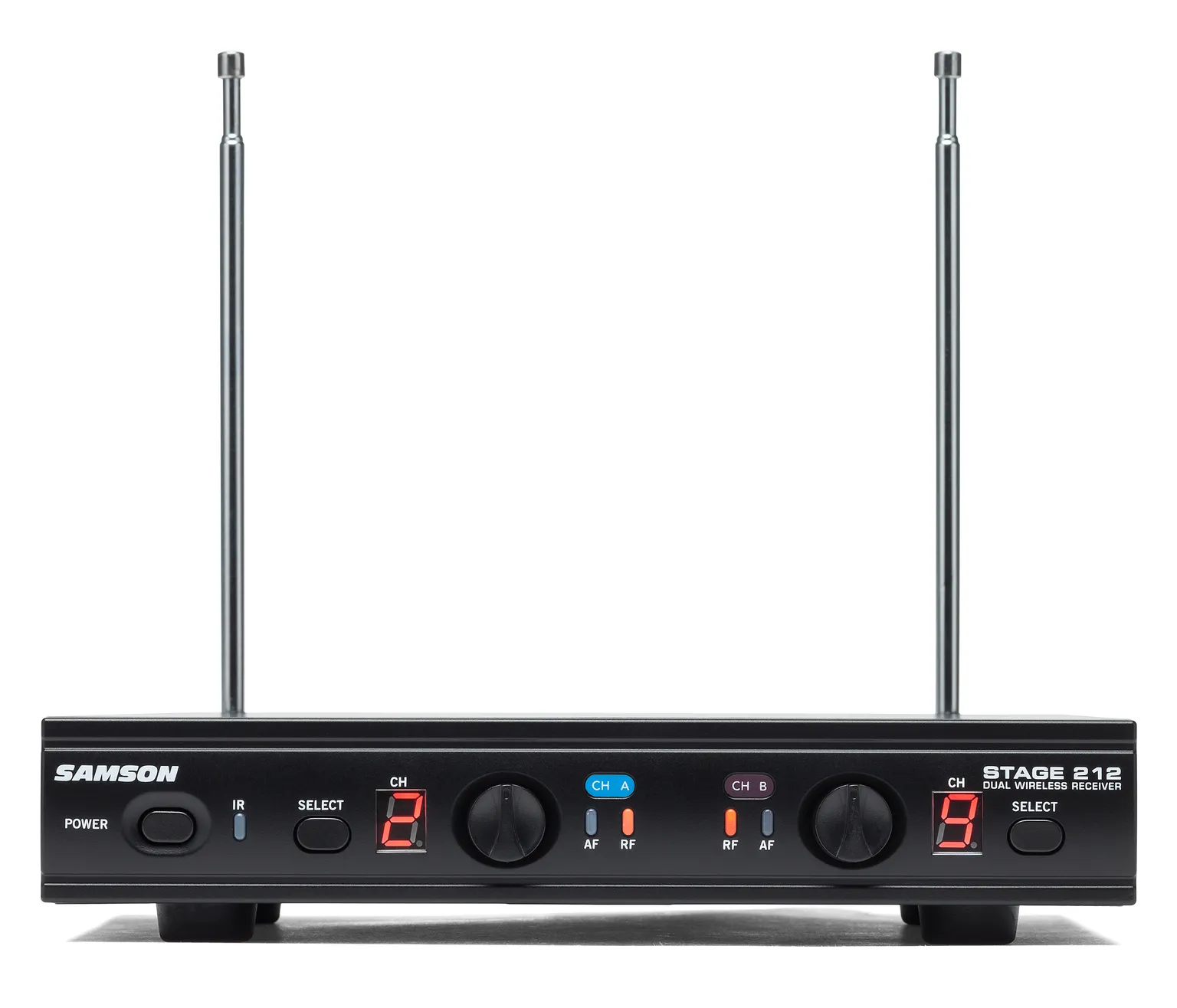 SAMSON Stage 212 Dual-Channel Handheld VHF Wireless System, Frequency-Selectable - Poppa's Music 