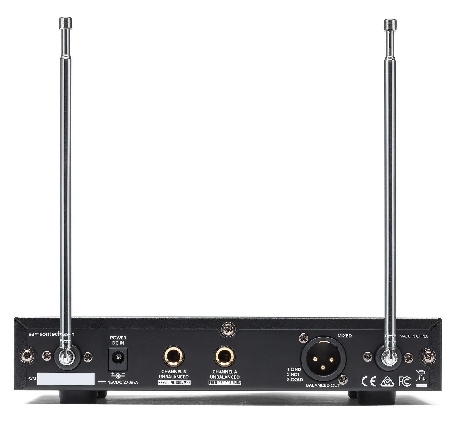 SAMSON Stage 212 Dual-Channel Handheld VHF Wireless System, Frequency-Selectable - Poppa's Music 