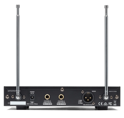 SAMSON Stage 212 Dual-Channel Handheld VHF Wireless System, Frequency-Selectable - Poppa's Music 