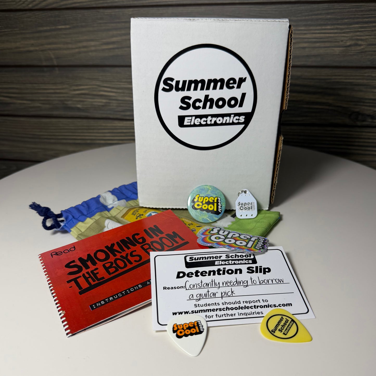 Summer School Electronics x Super Cool Pedals Smoking in the Boys Room Distortion and Chorus Guitar Pedal