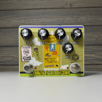 Summer School Electronics x Super Cool Pedals Smoking in the Boys Room Distortion and Chorus Guitar Pedal