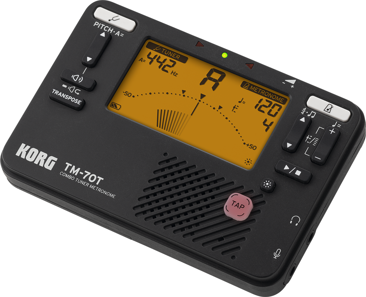 Korg TM70 Tuner/Metronome Combo Black TM70TBK