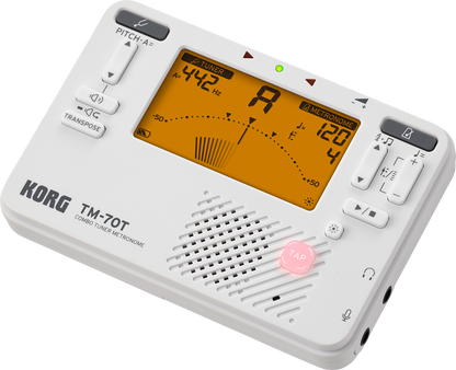 Korg TM70 Tuner/Metronome Combo White TM70TWH