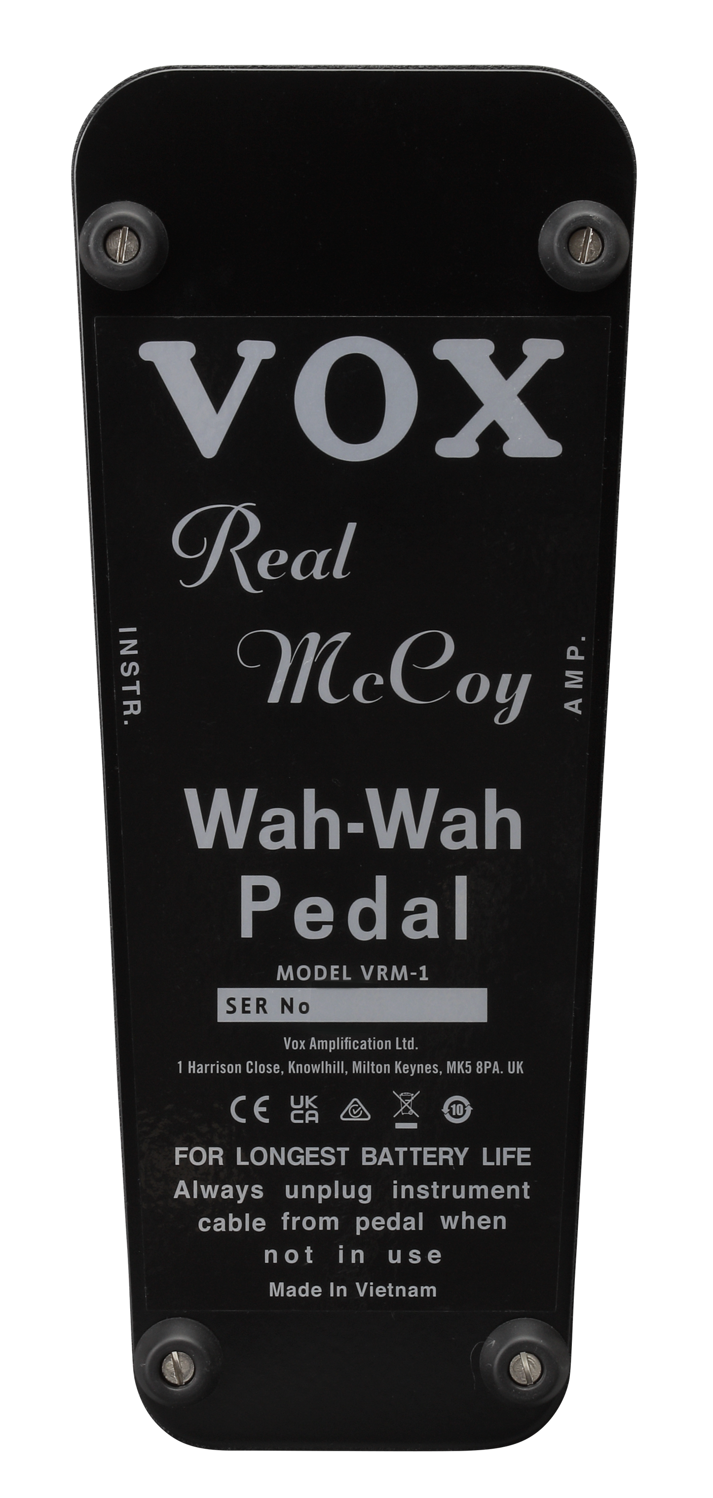 Vox VRM1 Real McCoy (Clyde McCoy Signature Reissue Wah) Wah Wah Pedal