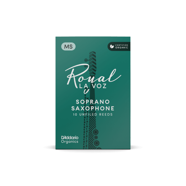 Royal La Voz Organic Soprano Saxophone Reeds, Strength Hard, 10-pack