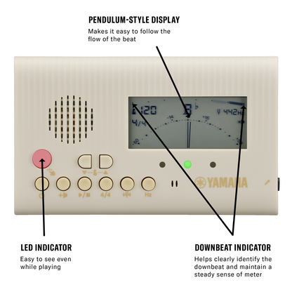 Yamaha Tuner & Metronome Beige - TDM-600