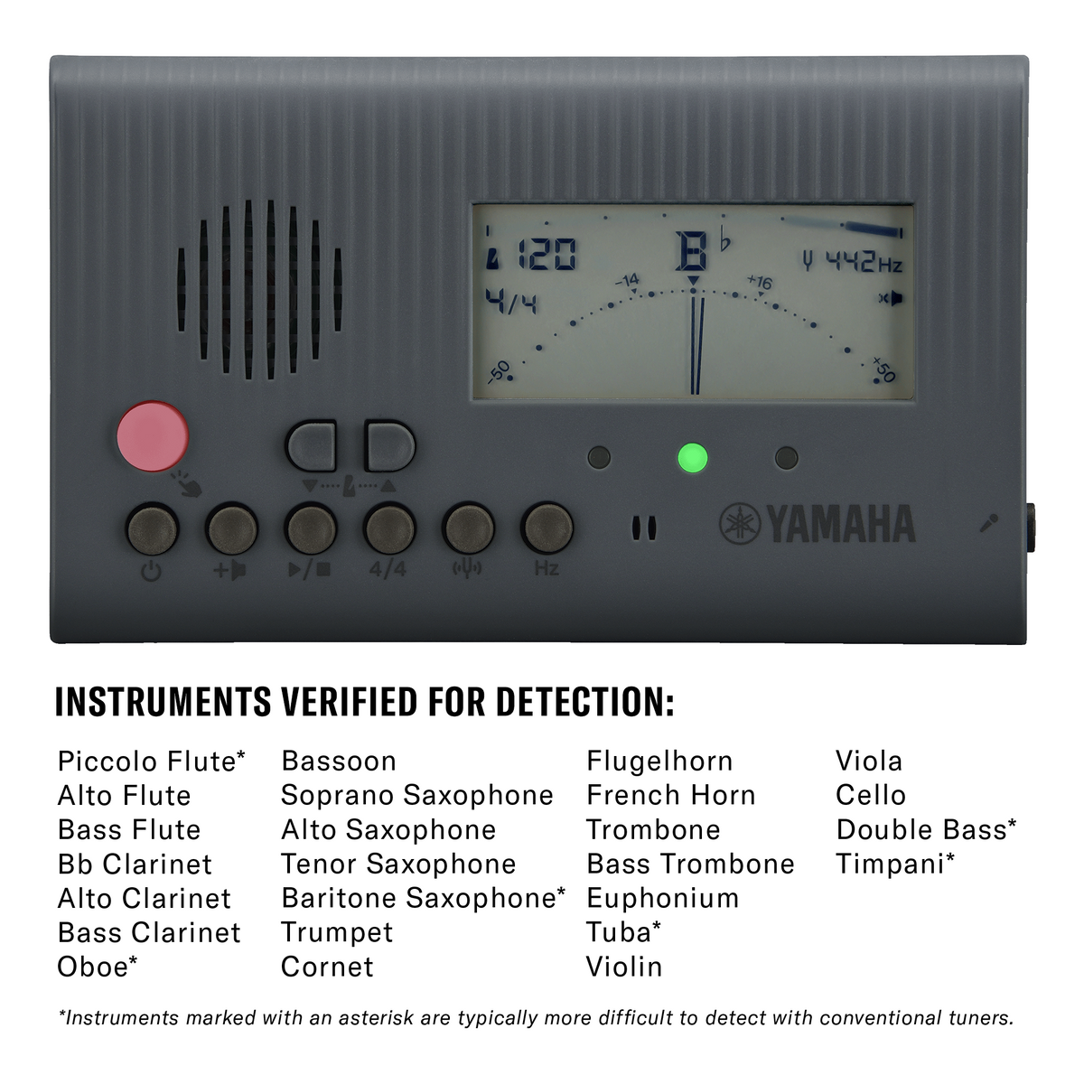 Yamaha Tuner & Metronome Gray - TDM-600