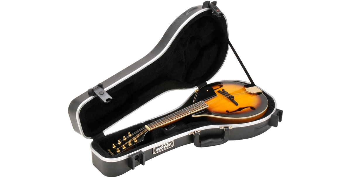SKB Universal A-style Mandolin Case - TSA Latch, Over-Molded Handle