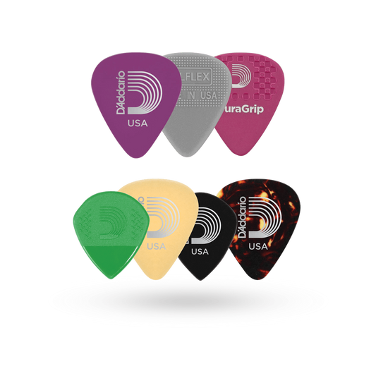 D'Addario Guitar Pick Variety pack Heavy Gauge, 7-Pack - 1XVP6-5