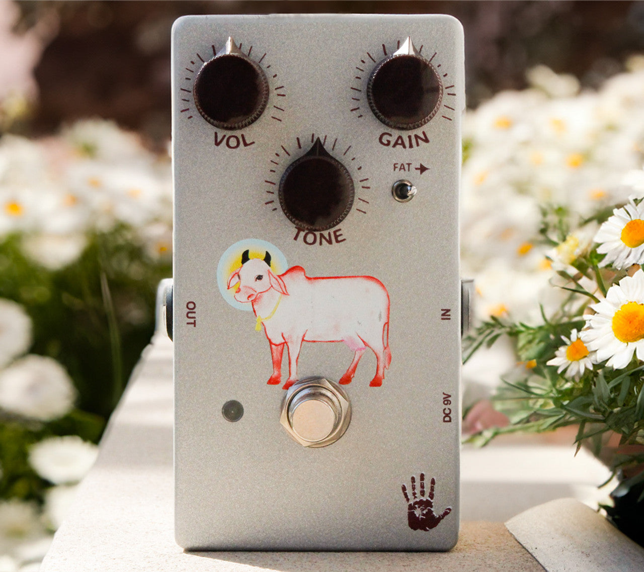 Mojo Hand FX Sacred Cow Silver Modded Transparent Overdrive