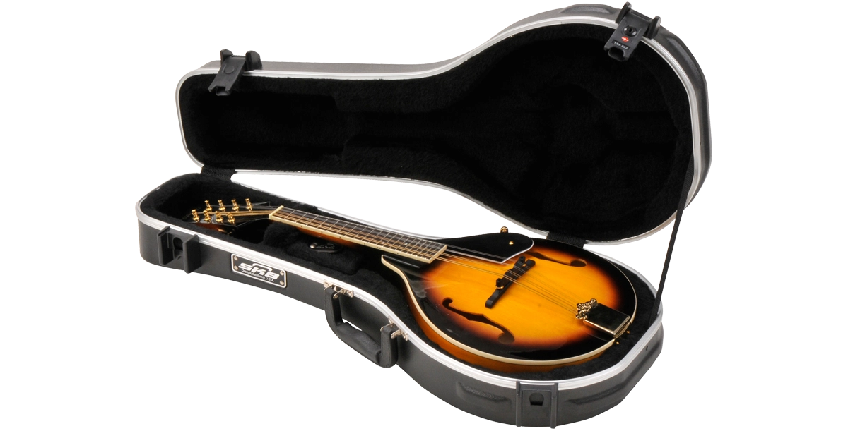SKB Universal A-style Mandolin Case - TSA Latch, Over-Molded Handle
