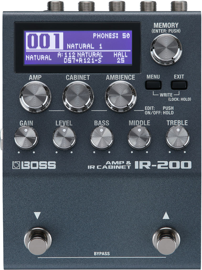 BOSS IR-200 Amp and Cabinet Simulator Processor Pedal