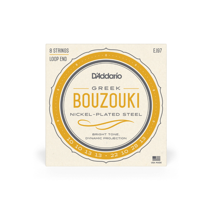 D'Addario 8-String Greek Bouzouki Nickel Strings - EJ97