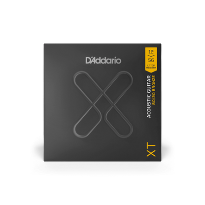 D'Addario Bronze Coated 12-56 Light Top/Medium Bottom, XT 80/20 Acoustic Guitar Strings - XTABR1256