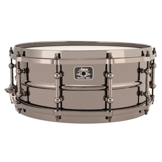 Ludwig 14x5.5 Universal Black Brass Snare Drum with Black Hardware