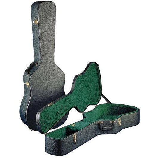Martin 12C330 Hardshell Plush Case for OM and 14 Fret 000 Acoustic Guitars, Black