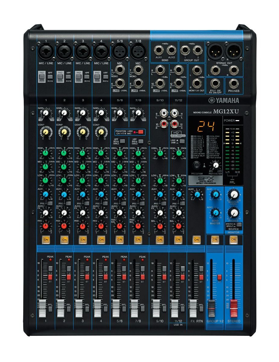 Yamaha MG12XU 12-Channel Mixer with USB and Effects