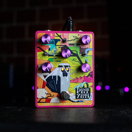 Cosmodio Pet Yeti Analog Distortion & Fuzz Pedal Neon Nuclear Wasteland