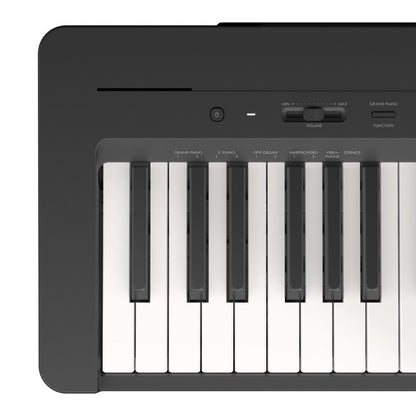 Yamaha P143B 88-Key Weighted Action Keyboard with Music Rest and Power Supply