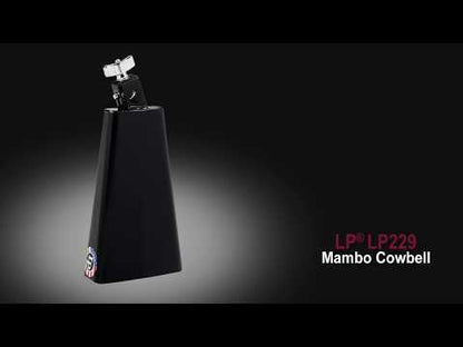 LP Black Mambo Cowbell 8in 1/2in Mount LP229