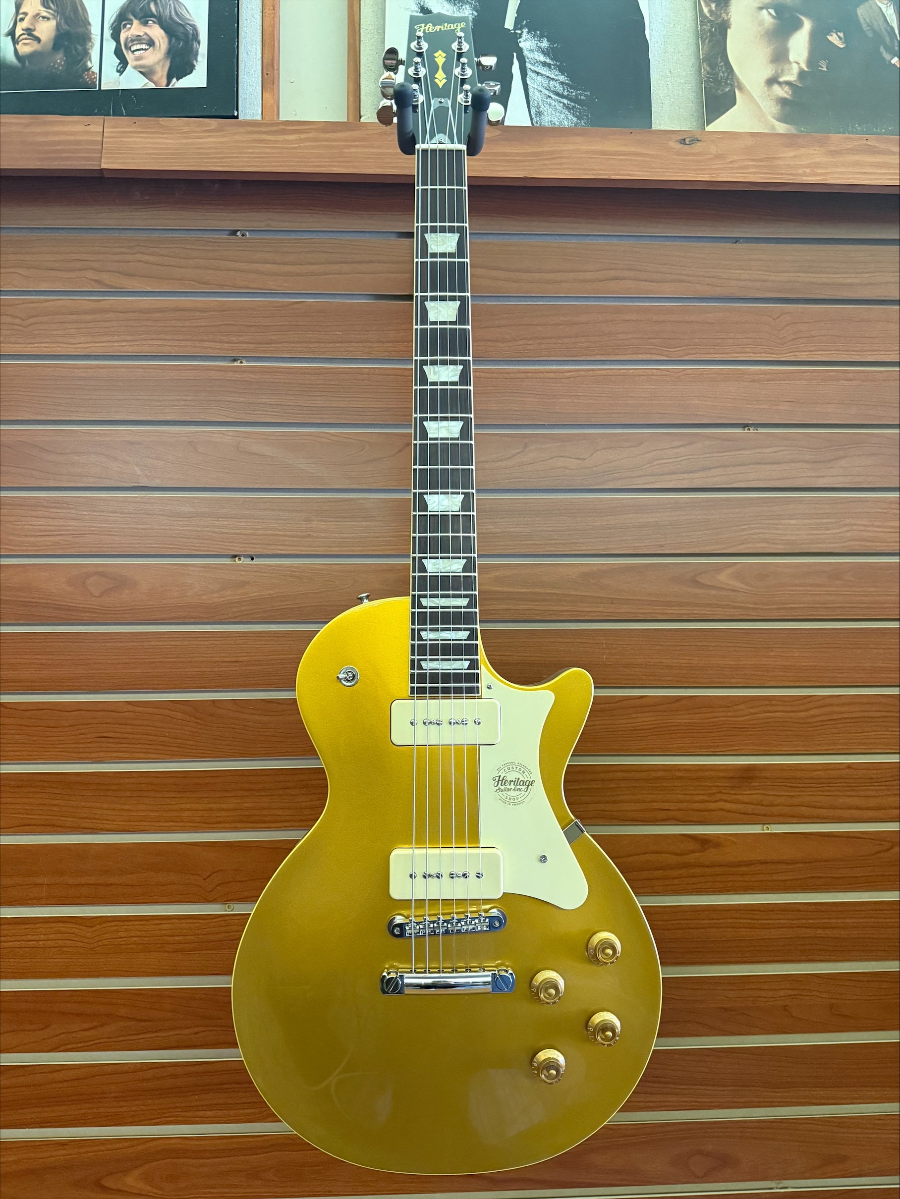Heritage Custom Shop Core Collection H-150 P90 Gold Top Electric Guita