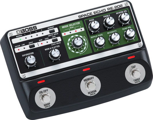 BOSS Space Echo RE-202 Tape Echo Pedal