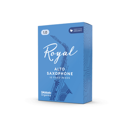 Royal by D'Addario Alto Saxophone Reeds Filed -10 Per Box