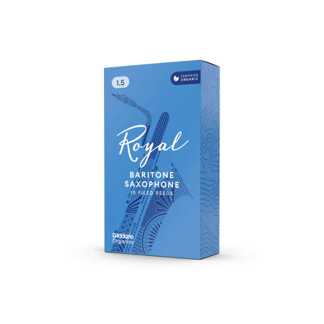 Royal by D'Addario Baritone Saxophone Reeds Filed - 10 Per Box