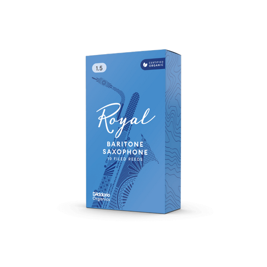 Royal by D'Addario Baritone Saxophone Reeds Filed - 10 Per Box