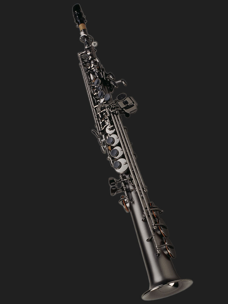Cannonball Big Bell Stone Series Straight Soprano Sax Raven  - S5-B Ice B