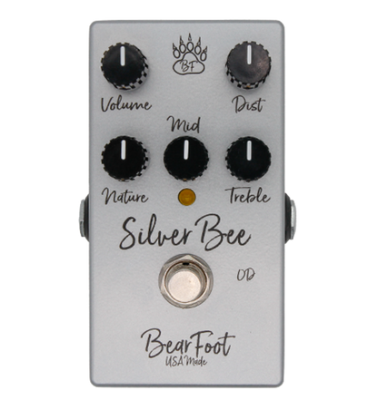 BearFoot FX Silver Bee Overdrive Pedal