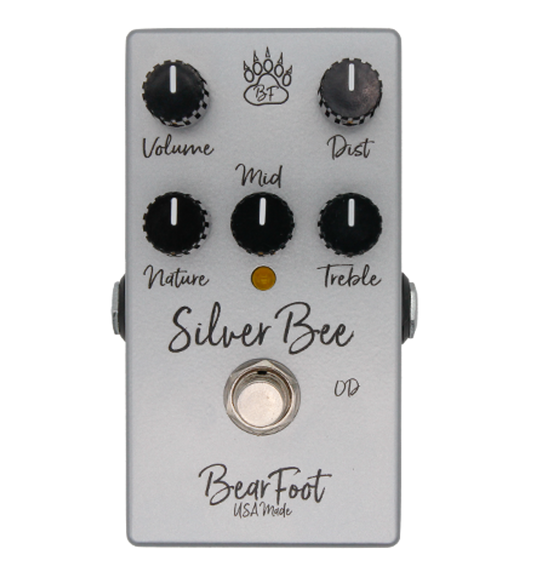 BearFoot FX Silver Bee Overdrive Pedal