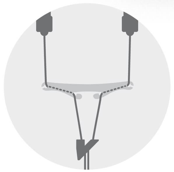 Vandoren Neck Strap Separator Bar - Black VSBB