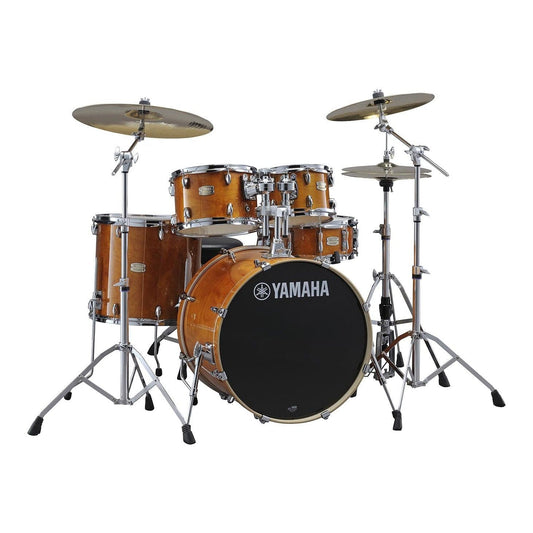 Yamaha Stage Custom Birch 5 Piece Drum Set with 20" Bass Drum and HW-780 Hardware Pack Honey Amber