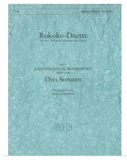 Moeck Book - ROKOKO-DUETTE - Boismortier, Josef Bodin de (1691 - 1755) Heinz Edelstein - Poppa's Music 