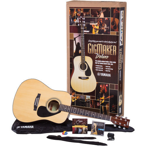 Yamaha Gigmaker Deluxe Acoustic Bundle - FD01S - Premium Acoustic Guitar from Yamaha - Just $269.99! Shop now at Poppa's Music