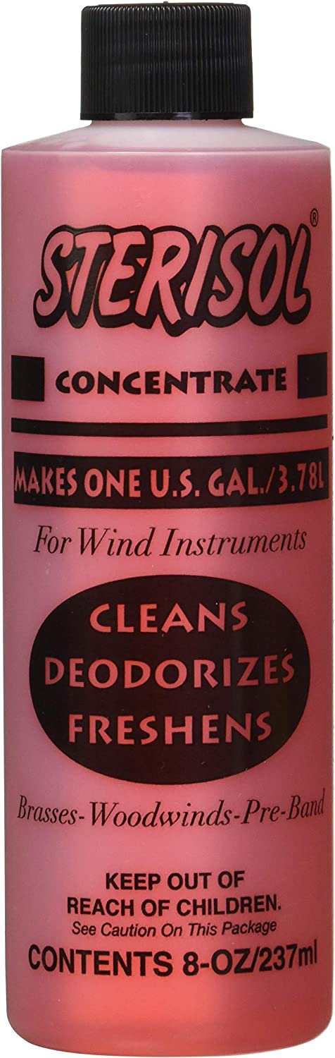 Sterisol for Wind Instrument 8 OZ Germiside Concentrate - Poppa's Music 