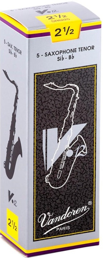 Vandoren Tenor Saxophone V12 Reeds - 5 Per Box - Poppa's Music 