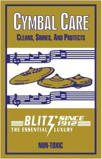 Blitz Cymbal Care - 312 - Premium Polish Cloth from Blitz Care - Just $5.25! Shop now at Poppa's Music