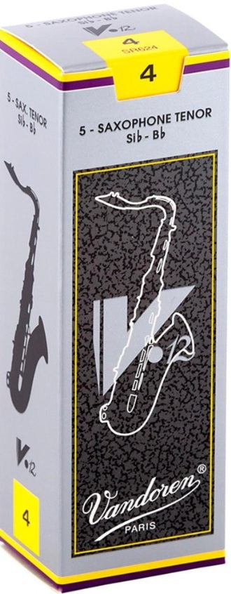 Vandoren Tenor Saxophone V12 Reeds - 5 Per Box - Premium Tenor Saxophone Reed from Vandoren - Just $30! Shop now at Poppa's Music