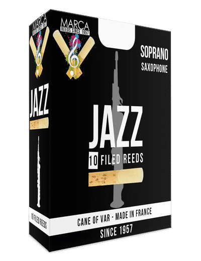 Marca JaZZ Filed Soprano Sax Reeds - 10 Per Box - Poppa's Music 
