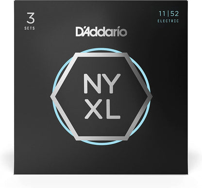 D'addario Nickel Wound, Medium Top/ Heavy Bottom, 11-52 Electric Guitar Strings - Poppa's Music 