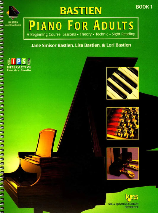 Bastien Piano for Adults Book 1 - Book with Online Access - Poppa's Music 