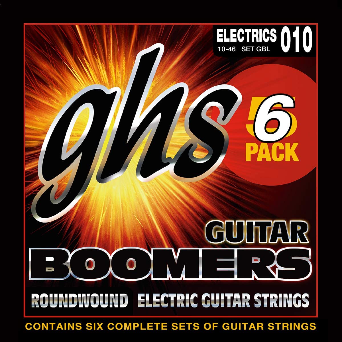 GHS Strings GBXL-5 Guitar Boomers,Nickel Plated Electric Guitar Strings,Extra Light, 6 Pack (.009-.042) - Premium Electric Guitar Strings from GHS - Just $36.99! Shop now at Poppa's Music