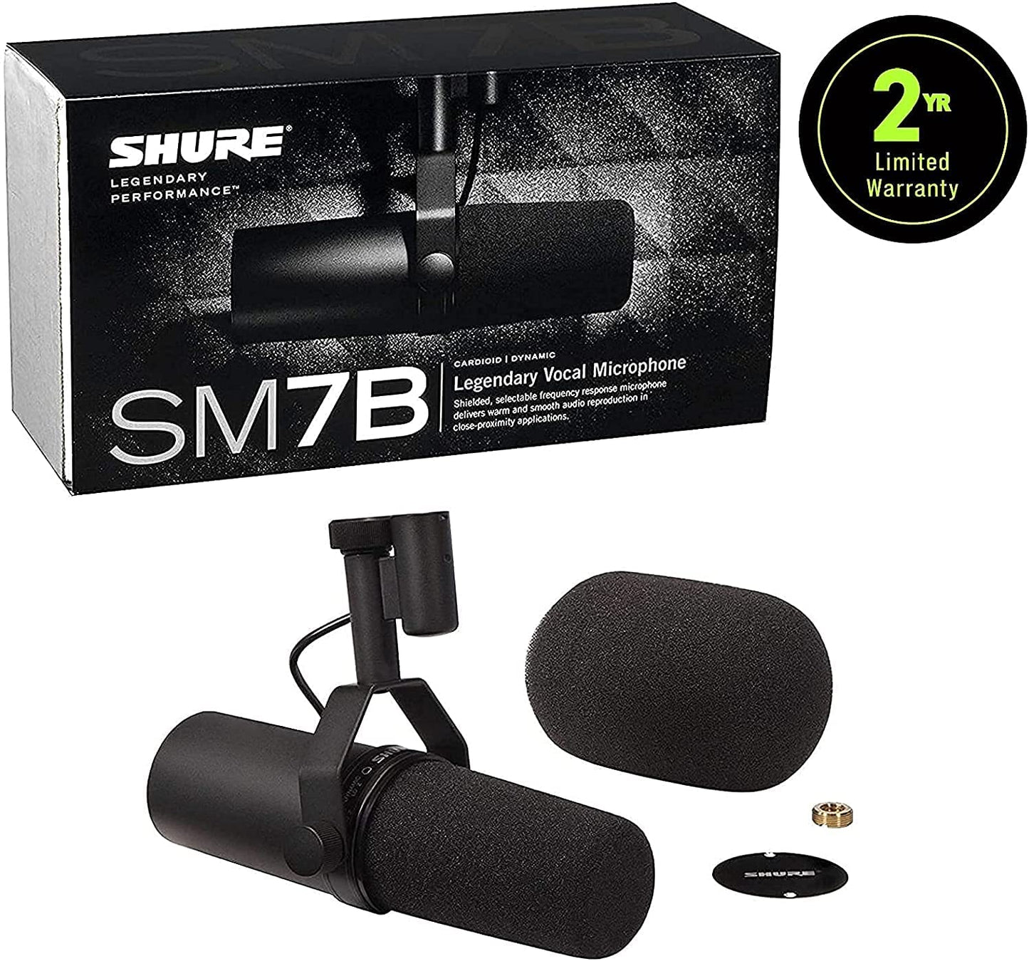 Shure SM7B Vocal Microphone - Premium  from Shure - Just $399! Shop now at Poppa's Music