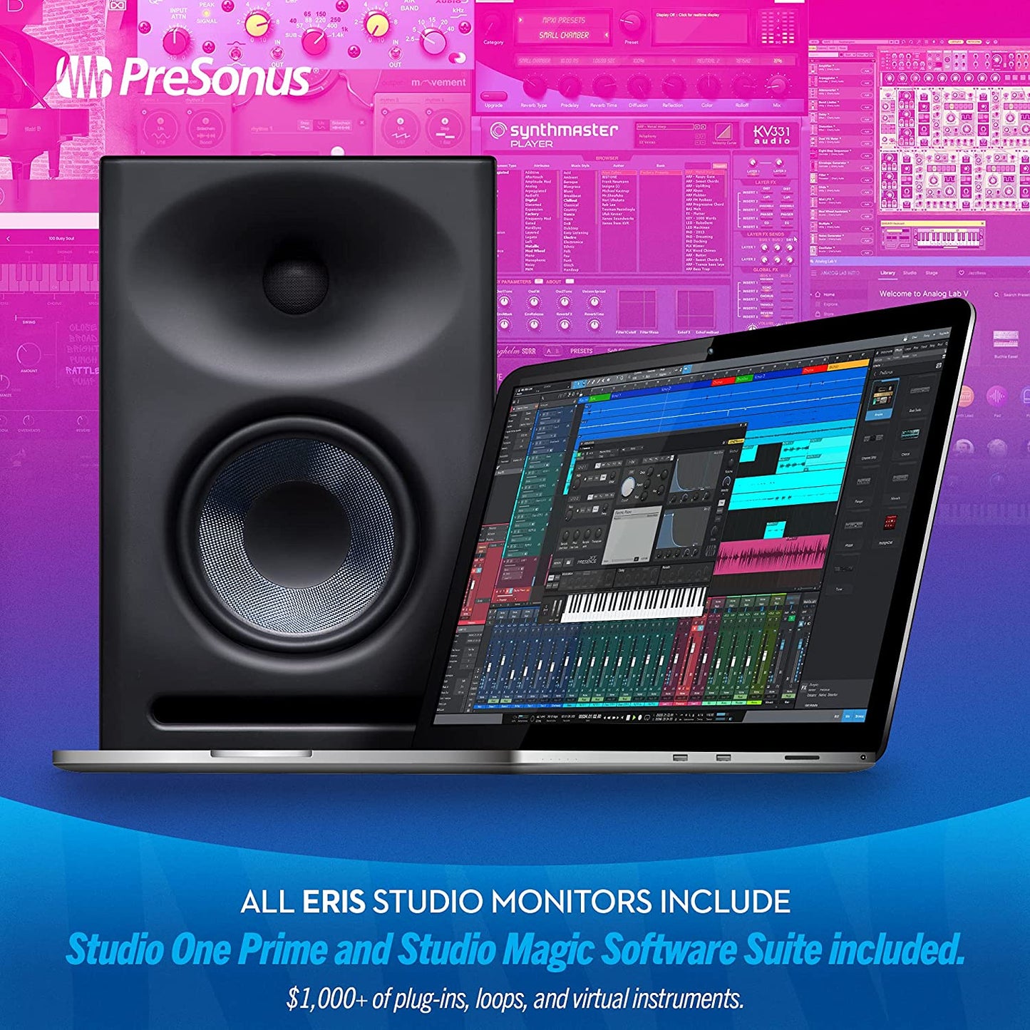 PreSonus Eris E7 XT 2-Way Active Studio Monitor - Poppa's Music 