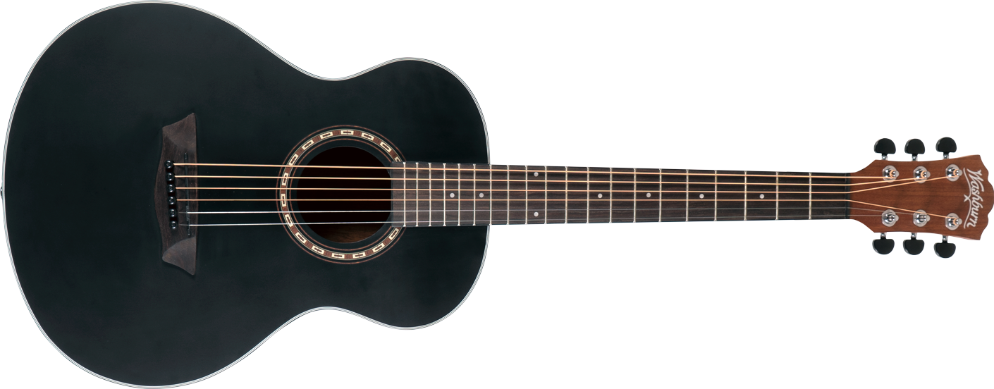 Washburn Apprentice Series Acoustic Guitar - Black Matte - AGM5BMK-A - Premium Acoustic Guitar from Washburn - Just $269! Shop now at Poppa's Music