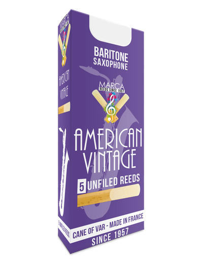 Marca American Vintage Baritone Saxophone Reeds - 5/Box - Poppa's Music 